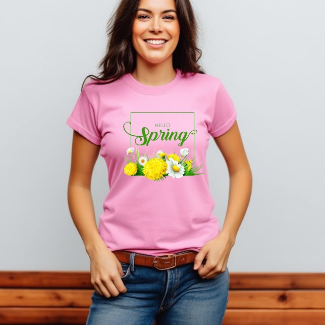 T-shirt Bonjour saison printemps (Créateur téléchargé)