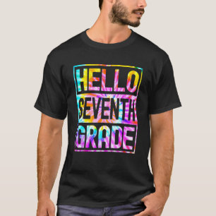 T-shirt Bonjour Septième Année de Rentrée des Classes 7e A