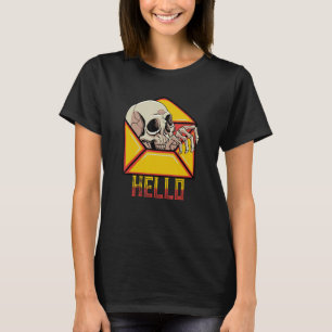 T-shirt Bonjour Skull Skeleton Mail Service postal Postman