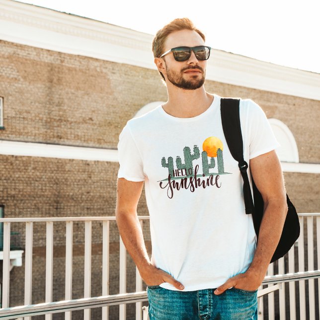 T-shirt Bonjour soleil Texte Design (Créateur téléchargé)