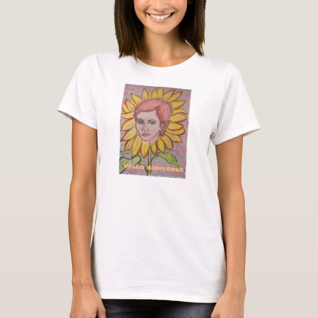T-shirt Bonjour Sunflower (Devant)