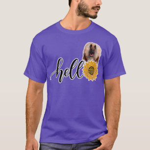 T-shirt Bonjour Sunflower Afghan Hound 2