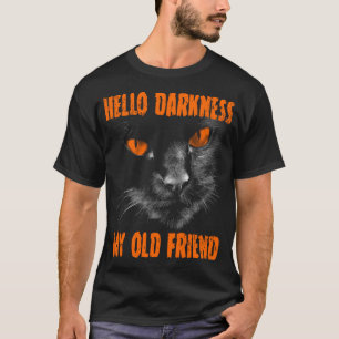 T-shirt Bonjour Ténèbres Mon Vieux Ami : Yeux Oranges