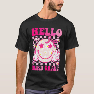 T-shirt Bonjour troisième année Coquette Arc Retour à l'éc