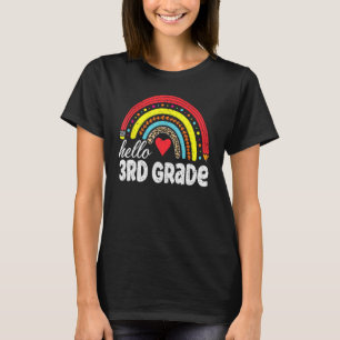 T-shirt Bonjour troisième année de retour à l'école profes