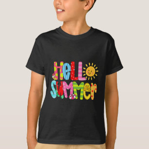 T-shirt Bonjour Vacances Été Glace Crème Popsicle Watermel