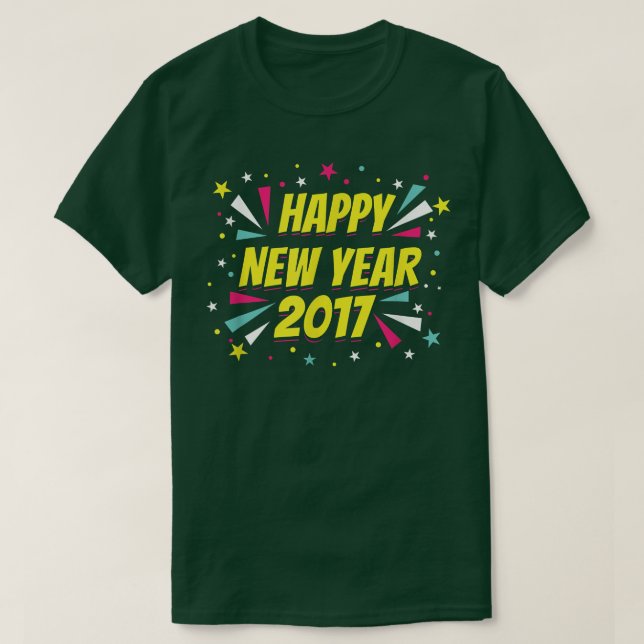 T-shirt Bonne année 2017 Chemise (Design devant)