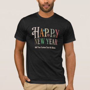 T-shirt Bonne année 2024 Nouvelles années Rétro coloré
