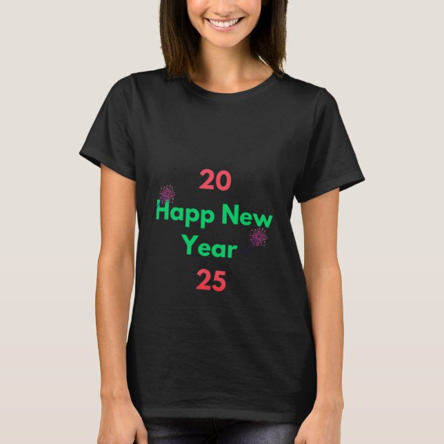 T-shirt Bonne année 2025 (Devant)