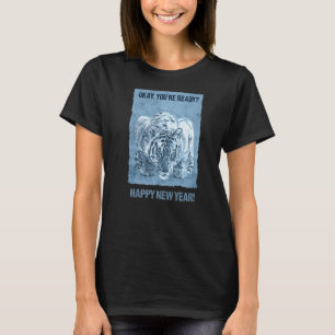 T-shirt Bonne Année De La Chines Du Parti Nye Du Tigre D'E