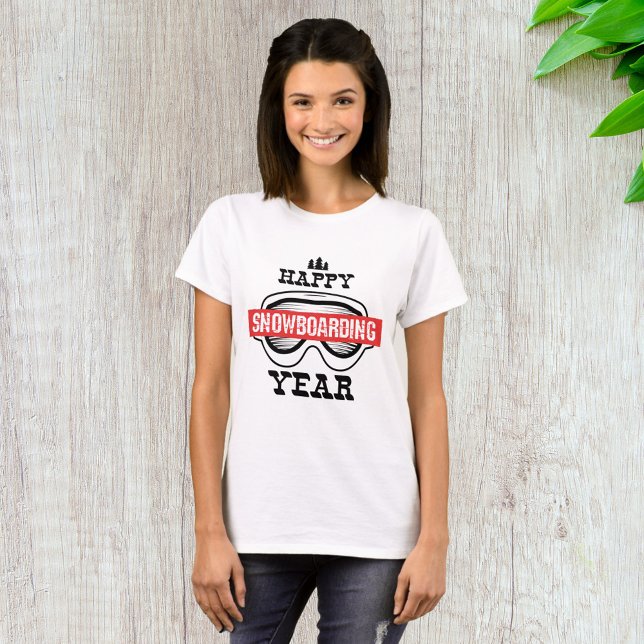 T-shirt Bonne année de snowboard (Créateur téléchargé)