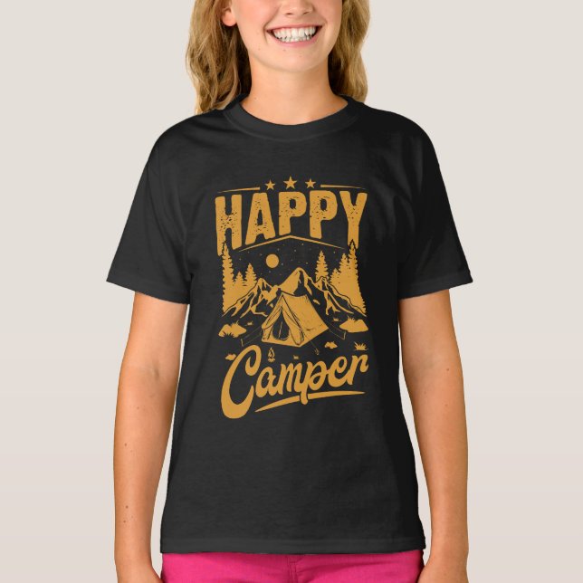 T-shirt Bonne aventure Camper pour les amateurs de plein a (Devant)