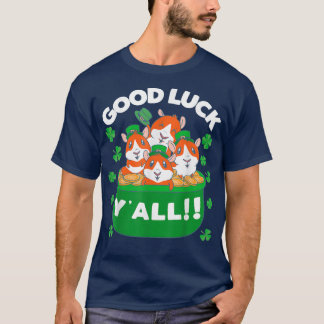 T-shirt Bonne chance Y'all Lucky Irish Pig Guinea St Patri