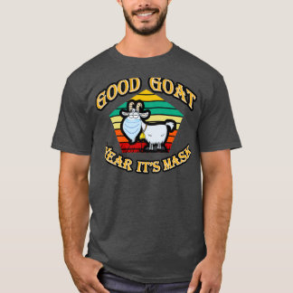 T-shirt bonne chèvre avec son masque, chèvre douce, citati