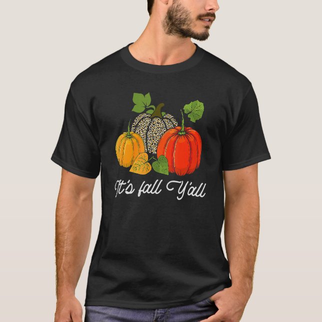 T-shirt Bonne Chute Y'all Sa Chute Y'all Empreinte de léop (Devant)