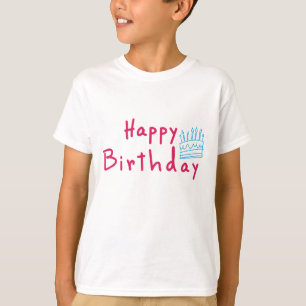 T-shirt Bonne conception de gâteau d'anniversaire