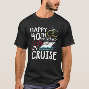 T-shirt Bonne croisière du 40e anniversaire 40 ans de mari