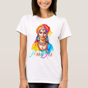 T-shirt Bonne femme Holi