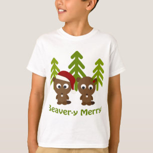 T-shirt Bonne fête de fin d'année castor !