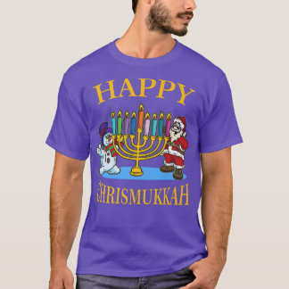 T-shirt Bonne fête de Noël à Chrismukkah Hanoukka 