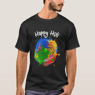 T-shirt Bonne fête des couleurs Happy Holi 2023 pour l'hin