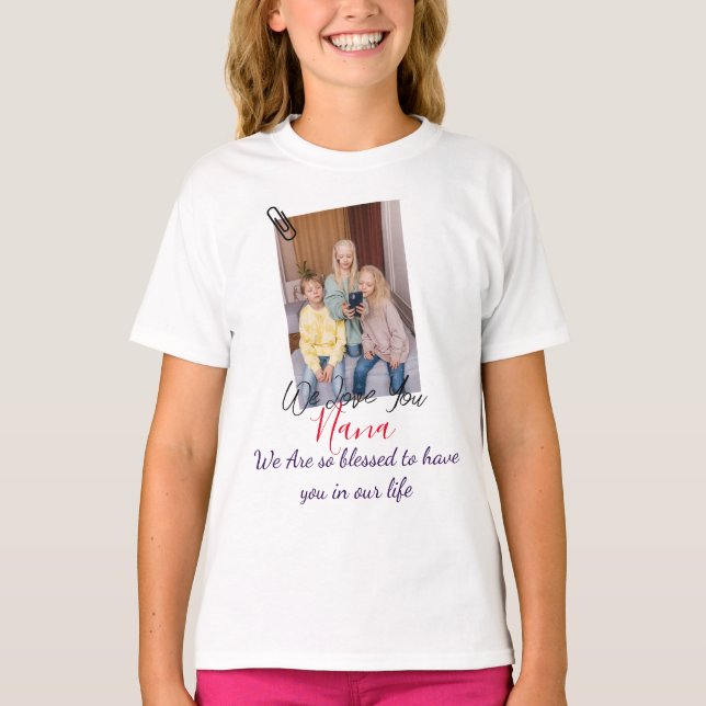 T-shirt Bonne fête des mères, nana, grand-mère photo simpl (Devant)