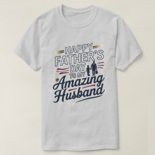 T-shirt Bonne Fête des pères à mon mari Extraordinaire - É