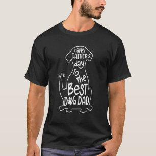 T-shirt Bonne Fête des pères Au Meilleur Chien Papa Chien