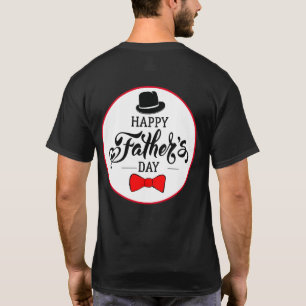 T-shirt Bonne Fête des pères Casquette Et Cravate