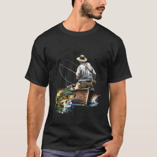 T-shirt Bonne Fête des pères de pêche au sable