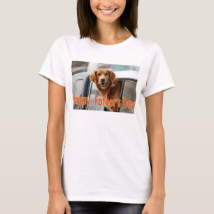T-shirt Bonne Fête des pères Golden Retriever Tee