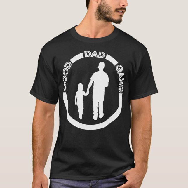 T-shirt Bonne Fête des pères Papa Gang (Devant)