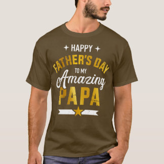T-shirt Bonne fête des pères pour mon papa extraordinaire 