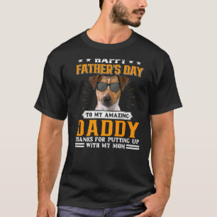 T-shirt Bonne Fête des pères Rat Terrier Chien Papa Pour H