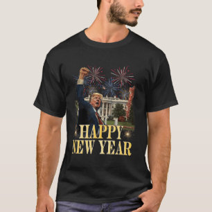 T-shirt Bonne fête du Nouvel An 2025 Trump 2024 Prenez l'A