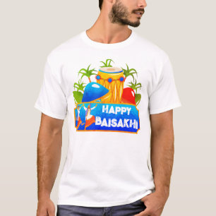 T-shirt Bonne fête indienne de Baisakhi