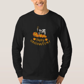 T-shirt Bonne Halloween Holstein Vache Pour Vache
