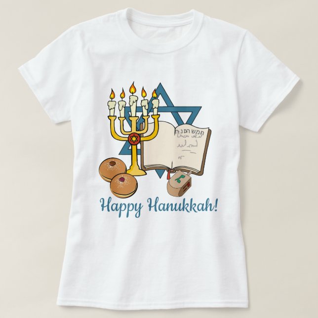 T-shirt Bonne Hanoukka (Design devant)