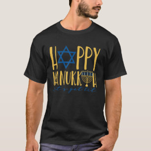 T-shirt Bonne Hanoukka 2022 Obtenons Lit Juif Menorah C