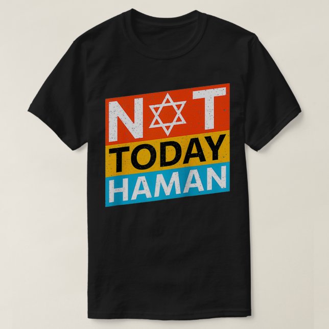 T-shirt Bonne Idée de déguisement de purim pas aujourd'hui (Design devant)