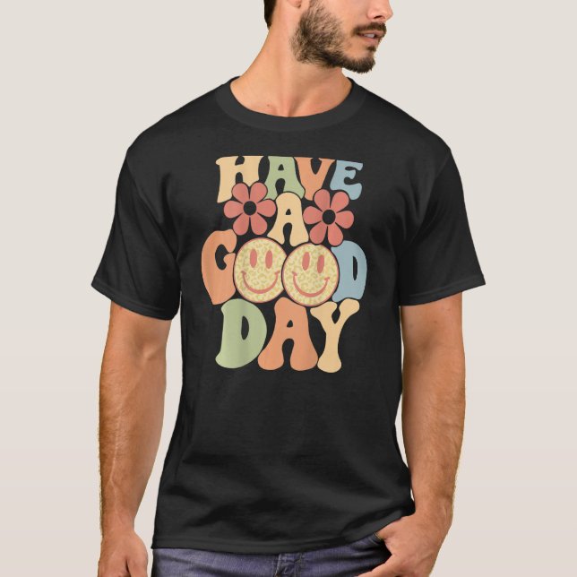 T-shirt Bonne Journée Bonne Visage Tendance esthétique (Devant)