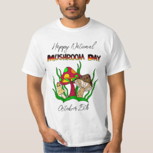 T-shirt Bonne Journée nationale des champignons   15 octob