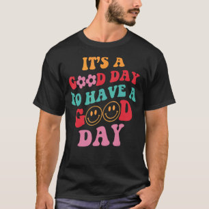 T-shirt Bonne journée Retro Smile Face Tendance esthétique