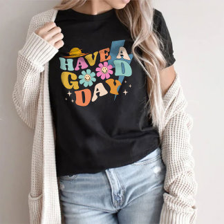 T-shirt Bonne journée - Unisex Tee - noir ou gris