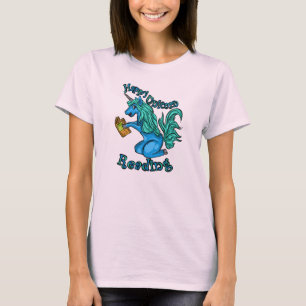 T-shirt Bonne licorne Lecture couleur Tee
