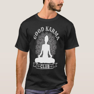 T-shirt Bonne Méditation Karma Yoga Pour Hommes Femmes