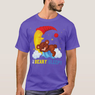 T-shirt Bonne Nuit Lune Coucher L'Ours Dormir