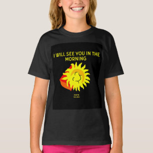 T-shirt Bonne nuit Sun Girls Black Basic T Shirt