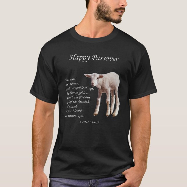T-shirt Bonne Pâque - Agneau (Devant)