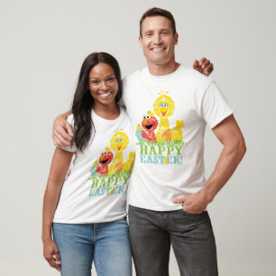 T-shirt Bonne Pâques d'Elmo & Big Bird